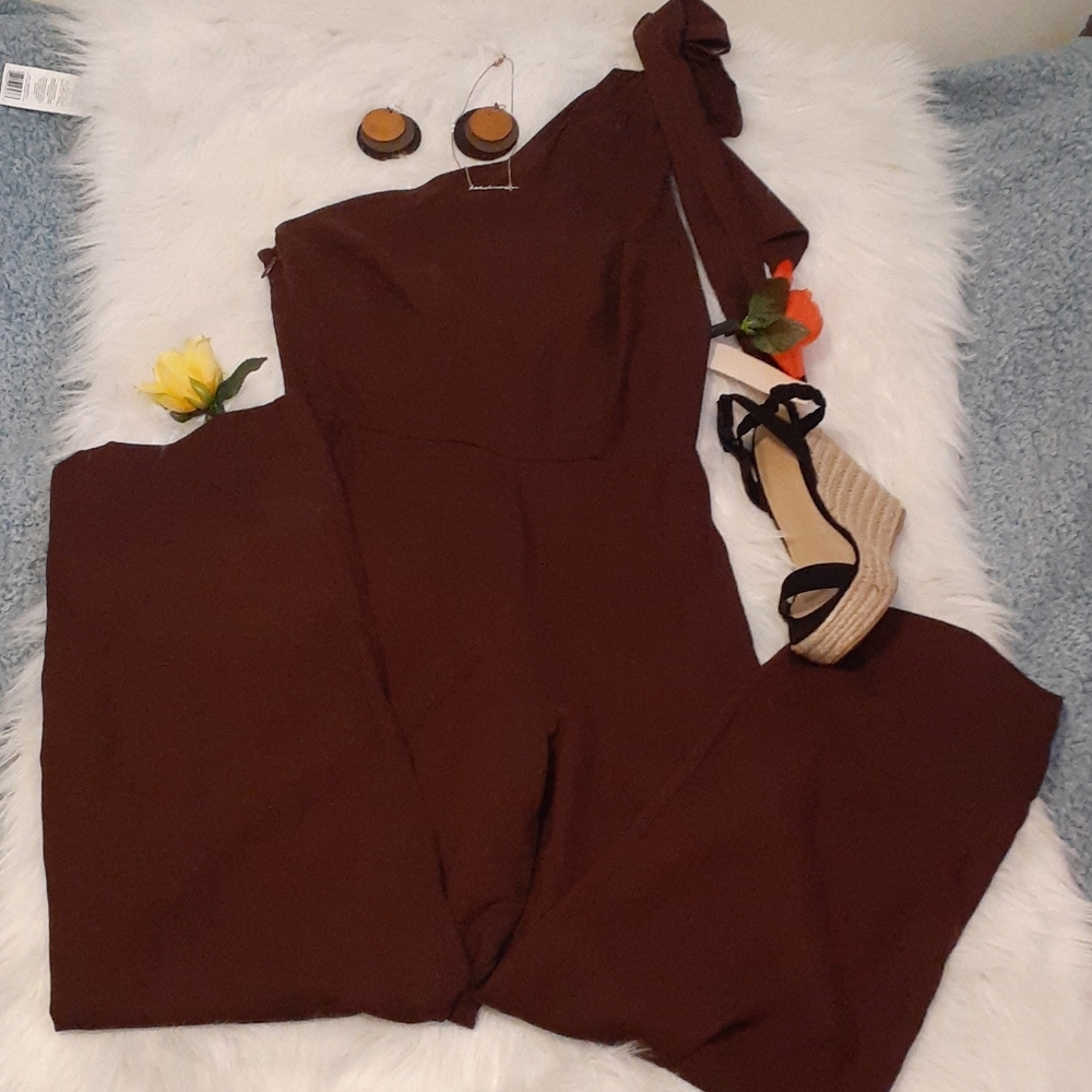 Kate Hudson Happy X Nature One Shoulder Jumpsuit